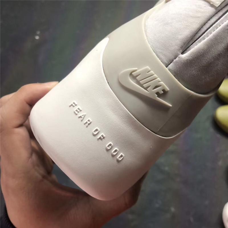 EXCLUSIVE RETAIL PK GOD NIKE AIR FEAR OF GOD 1 LIGHT BONE/BLACK AR4237-002 READY TO SHIP